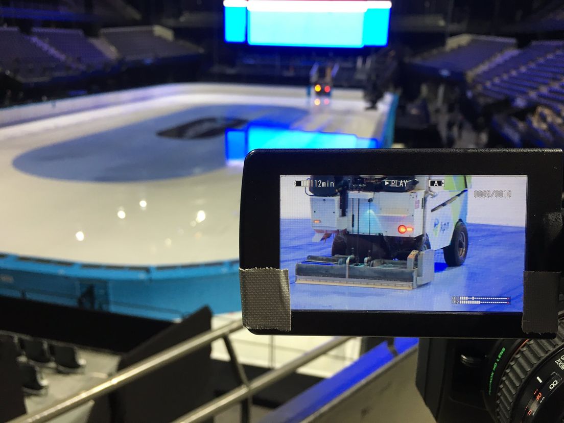 Voorbereiding WK Shorttrack in Ahoy