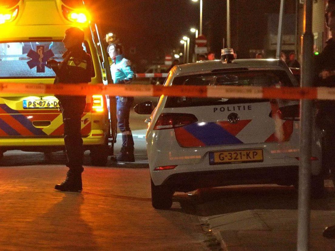 De gewonde is naar het ziekenhuis gebracht