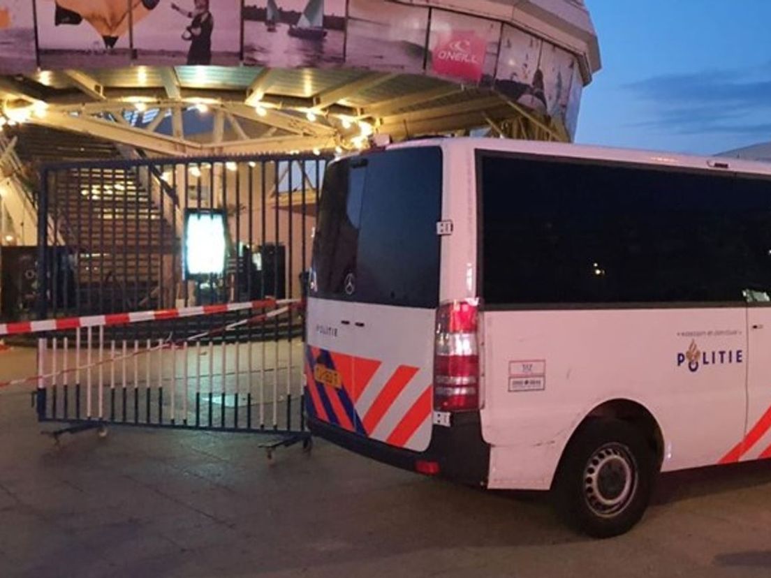 De plek waar de 19-jarige Rotterdammer Cennethson Janga overleed in Scheveningen