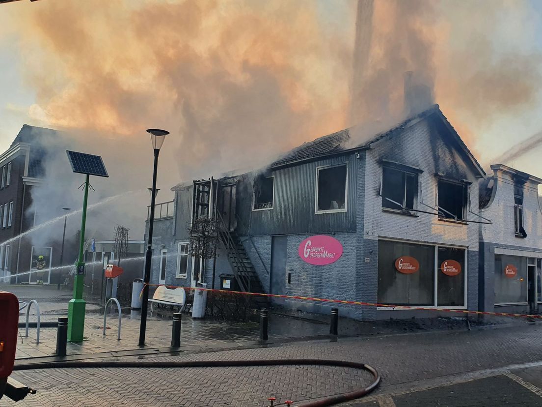 Brand in woning Klaaswaal