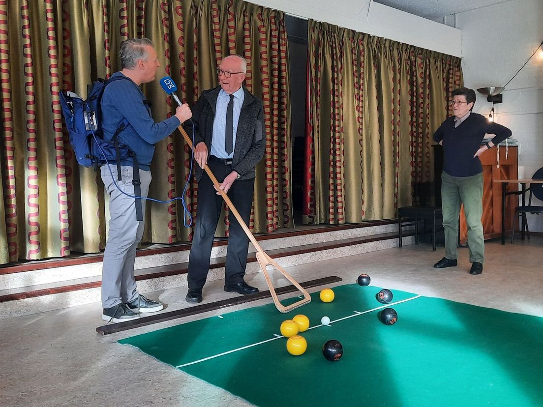 Jaap (92) is de oudste koersbal speler