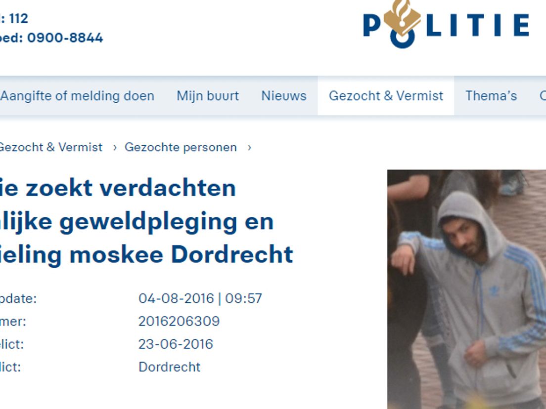 website Politie.nl
