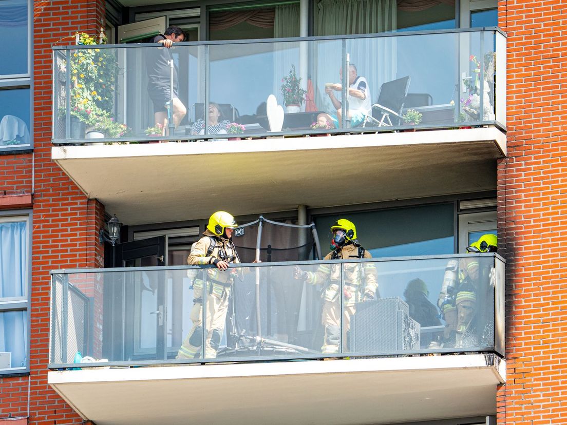 Balkonbrand in Rotterdam-Prinsenland