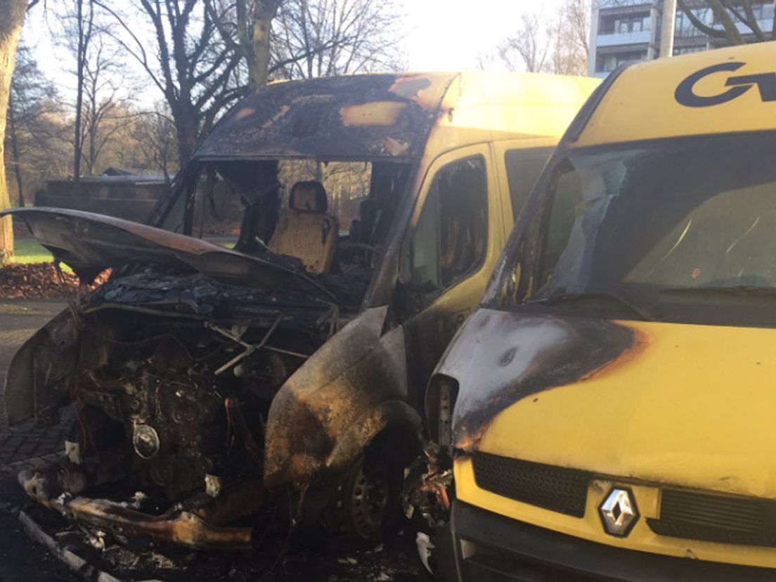 Rolstoelbusjes in brand