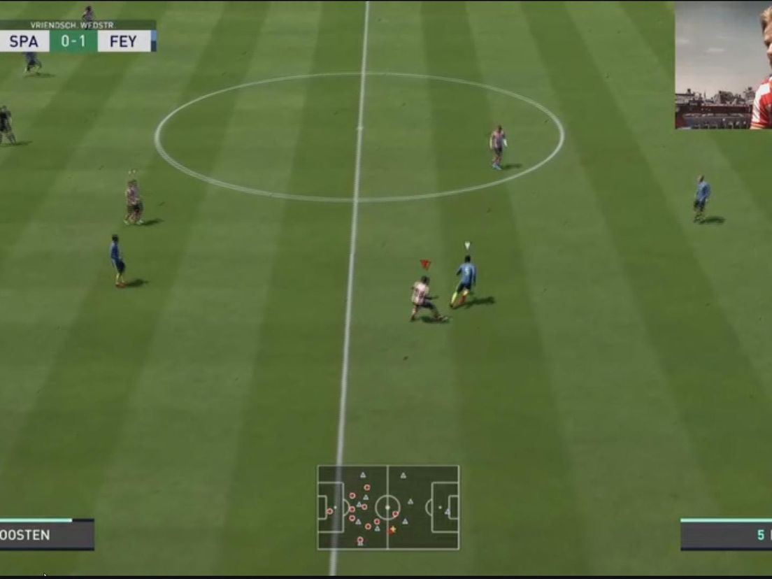 Feyenoord wint de derby tegen Sparta met 1-0.