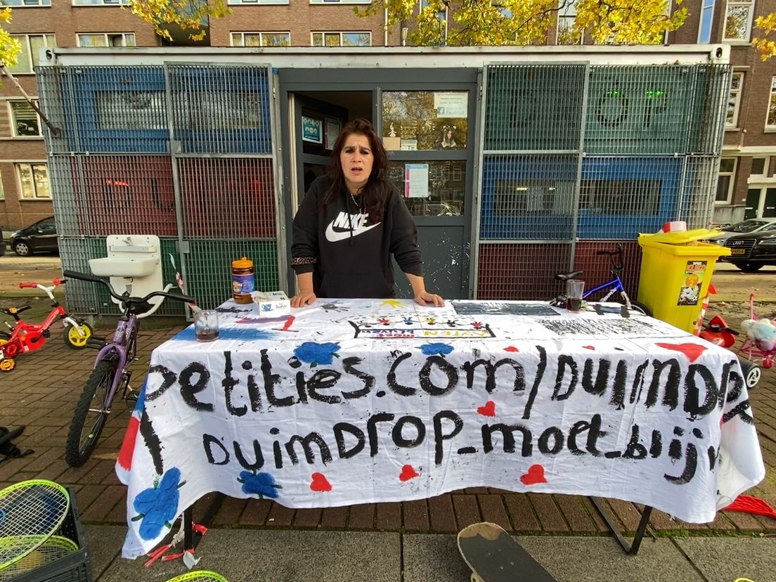 Ayten Kurt bij haar Duimdrop