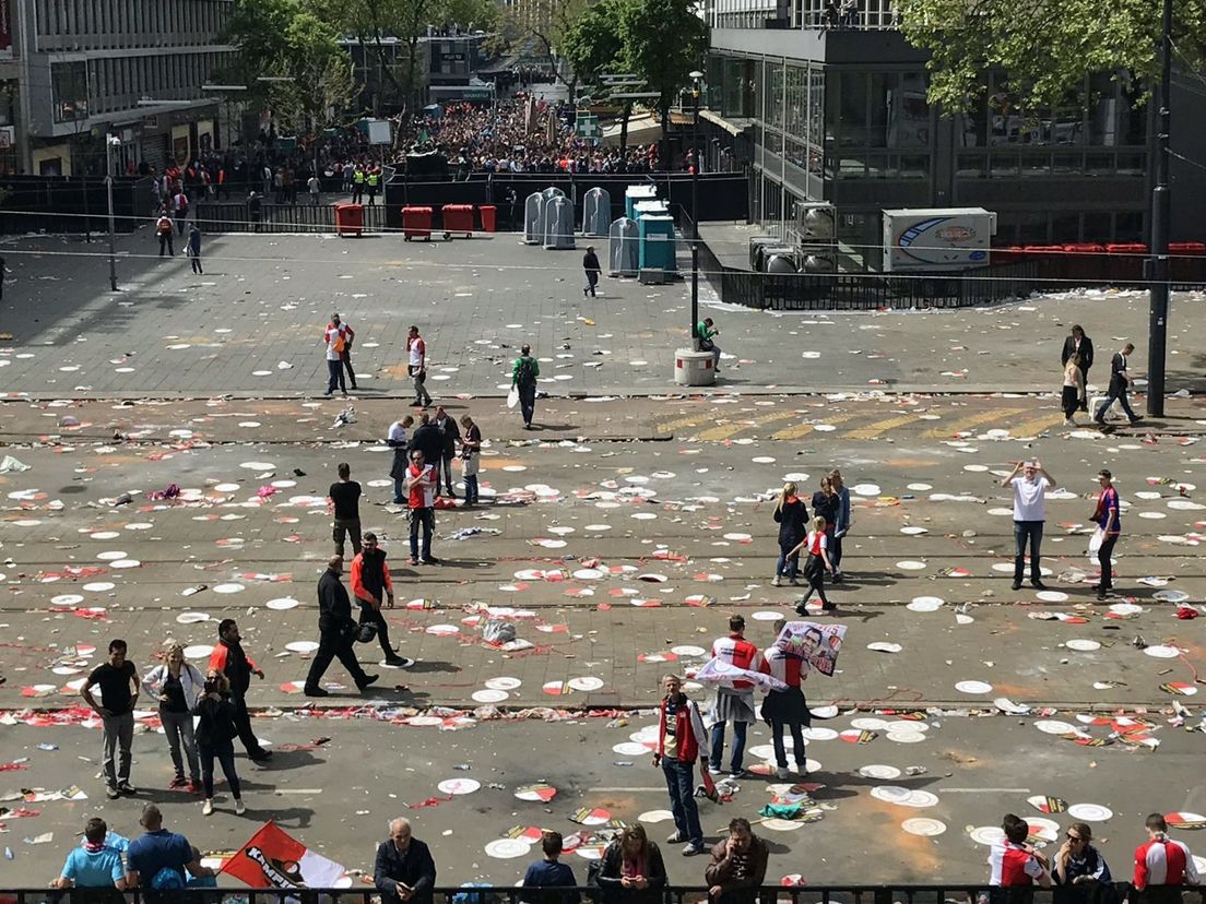 Coolsingel raakt leeg