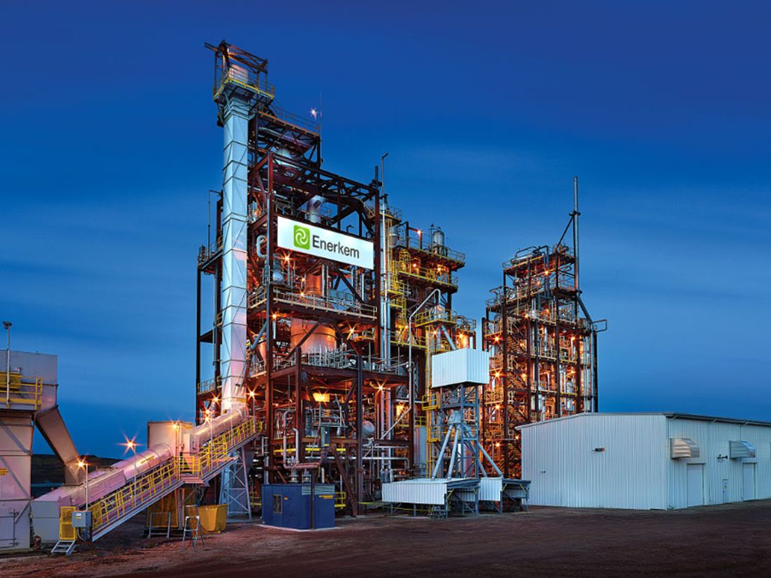 De fabriek in de Botlek moet er ongeveer hetzelfde uit komen te zien als deze fabriek in Canada