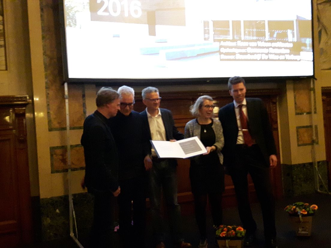 De uitreiking van de architectuurprijs