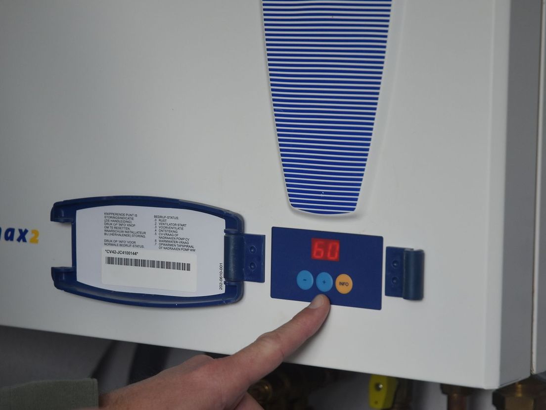 Bespaar door de temperatuur van de ketel te verlagen naar 60 graden