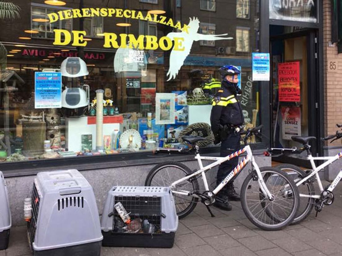De inval in de dierenwinkel