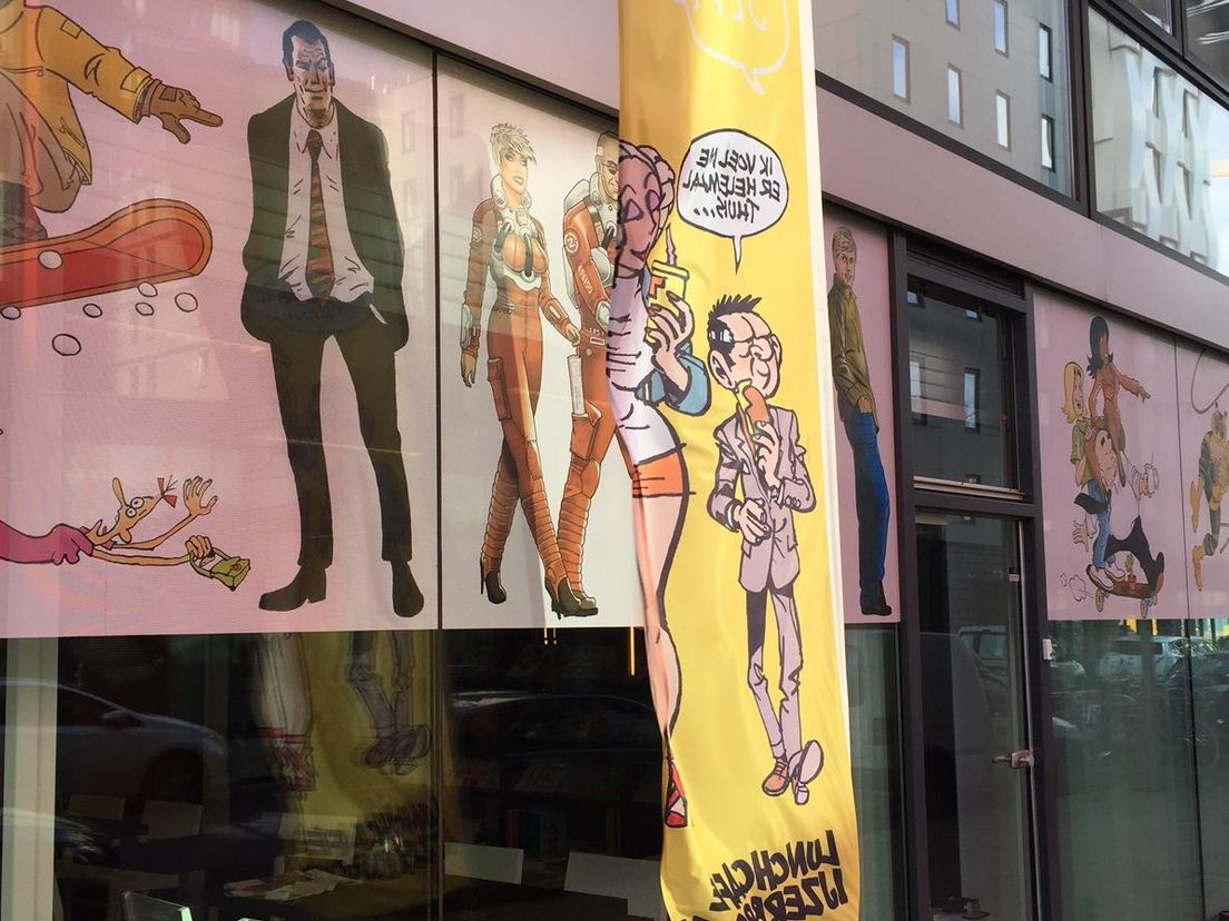 Tom Poes en Heer Bommel op bezoek in Rotterdam