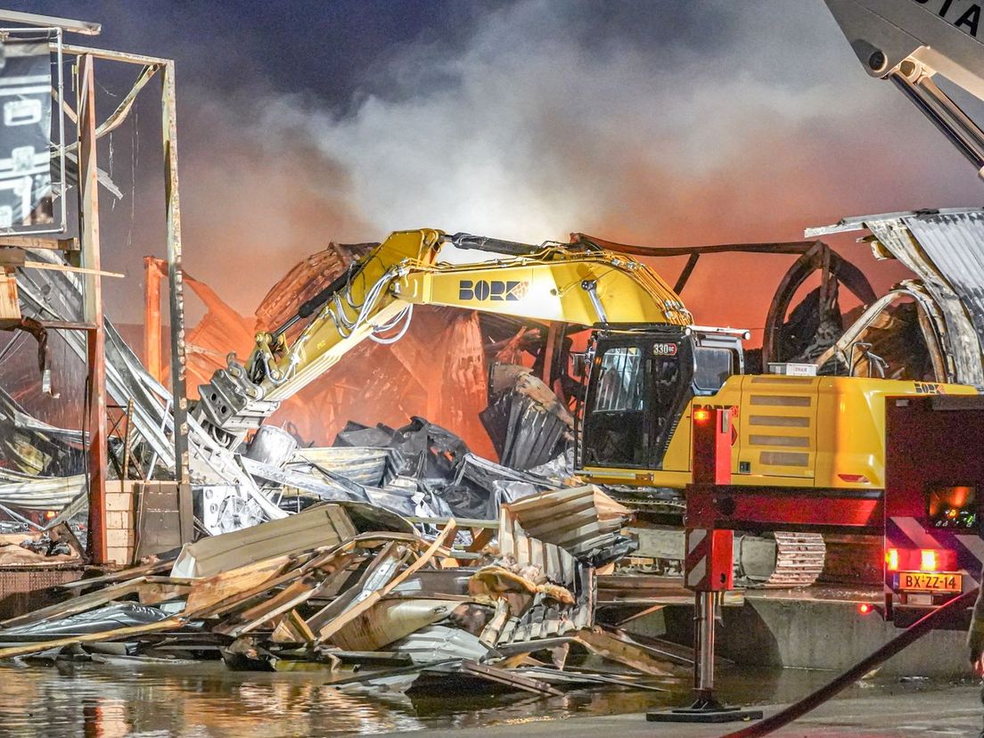 De situatie is brand meester