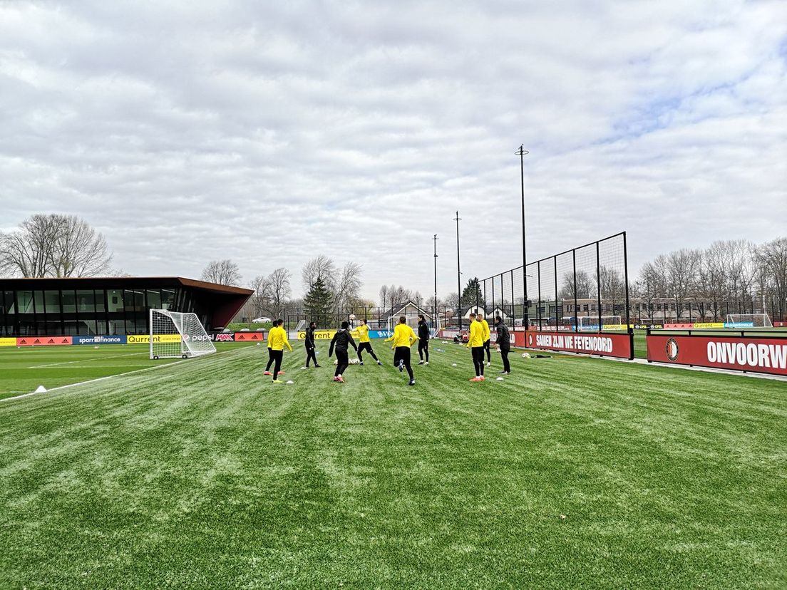 Een eerdere training bij Feyenoord