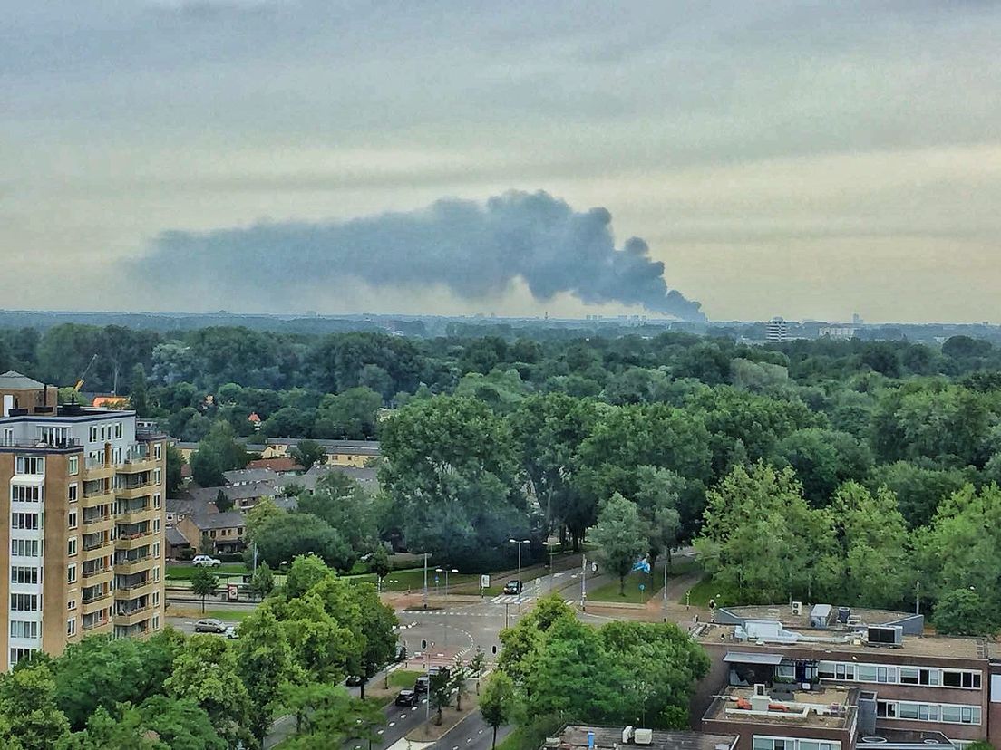 De brand vanuit Schiedam