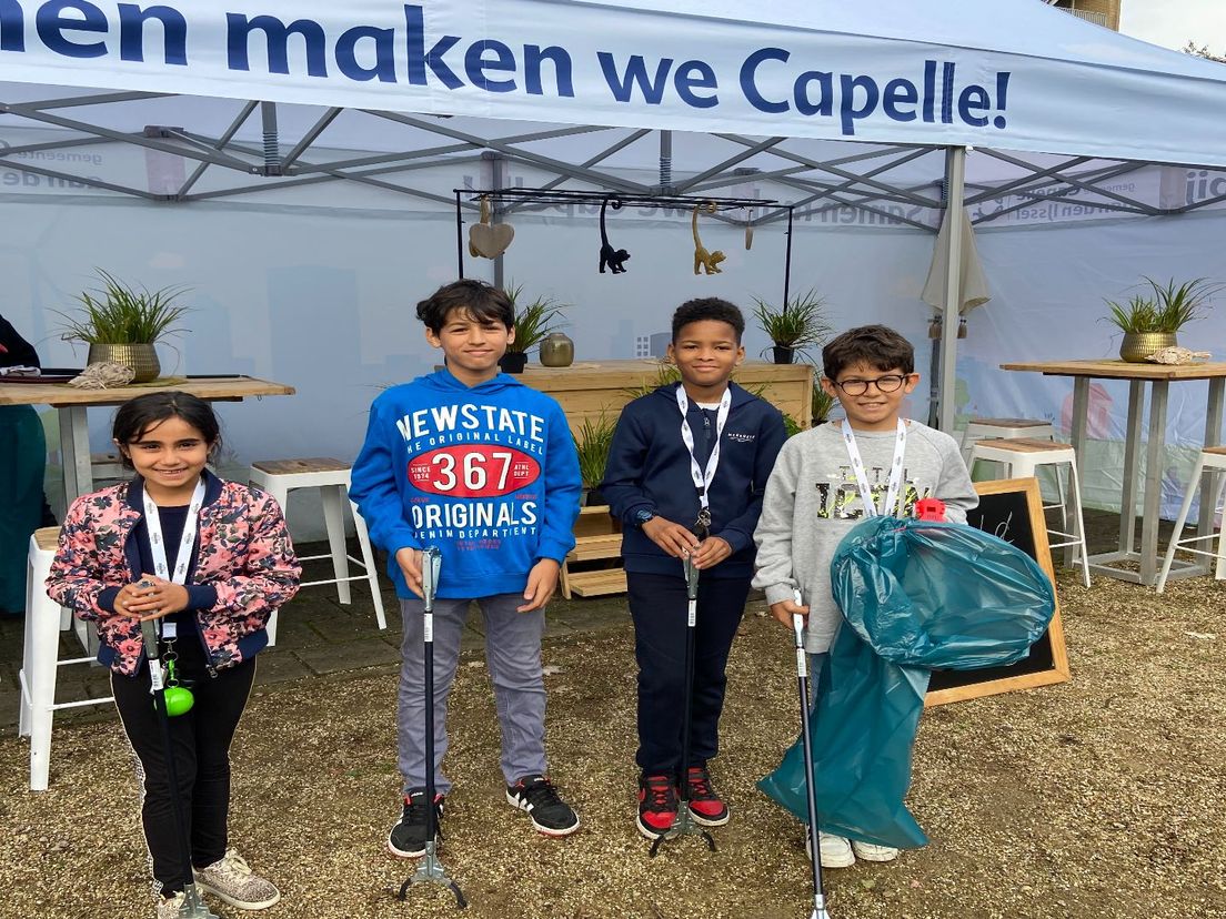 Kinderen van KinderLab Schenkel dragen ook hun steentje bij op World Cleanup Day