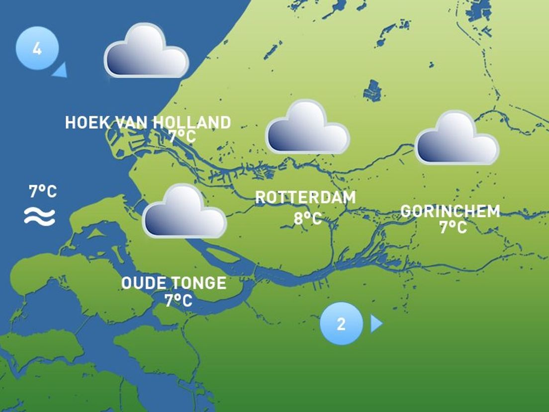 Het weer van zaterdag 22 januari