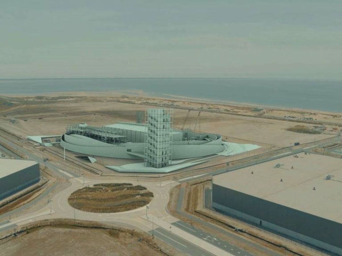 De toekomstige fabriek op de Tweede Maasvlakte