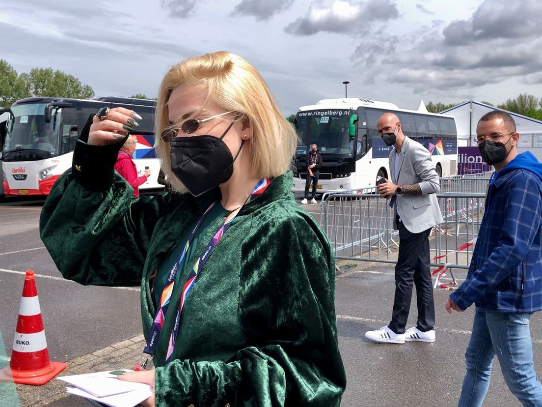 De Letse eurovisie-zangeres Samanta Tina