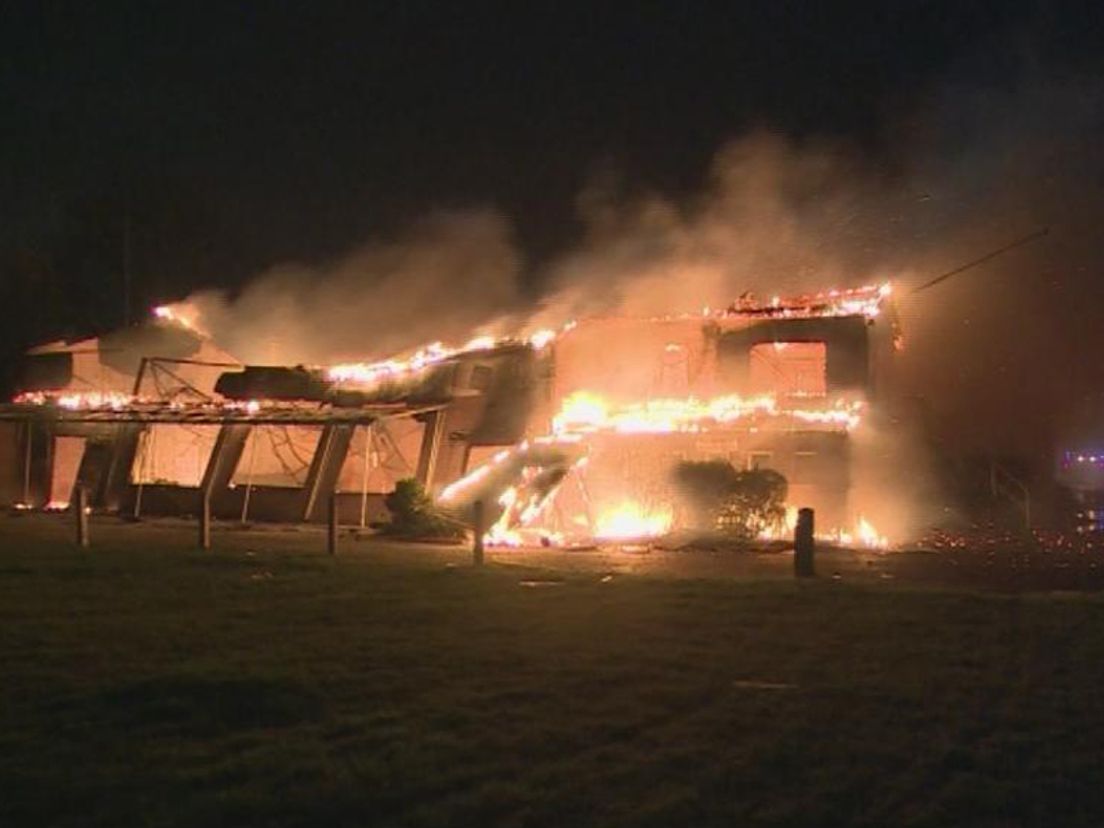 Brand in sportkantine in Nieuw-Lekkerland