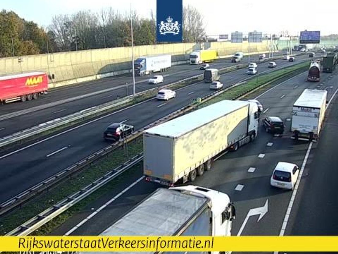Drechttunnel deels afgesloten door ongeval