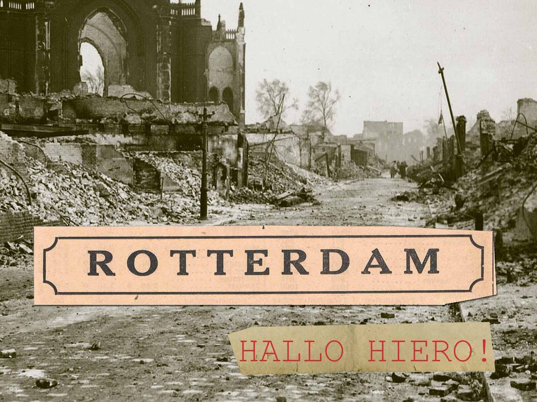 Hoesontwerp voor cd met Rotterdamse oorlogsliedjes, plus toelichting