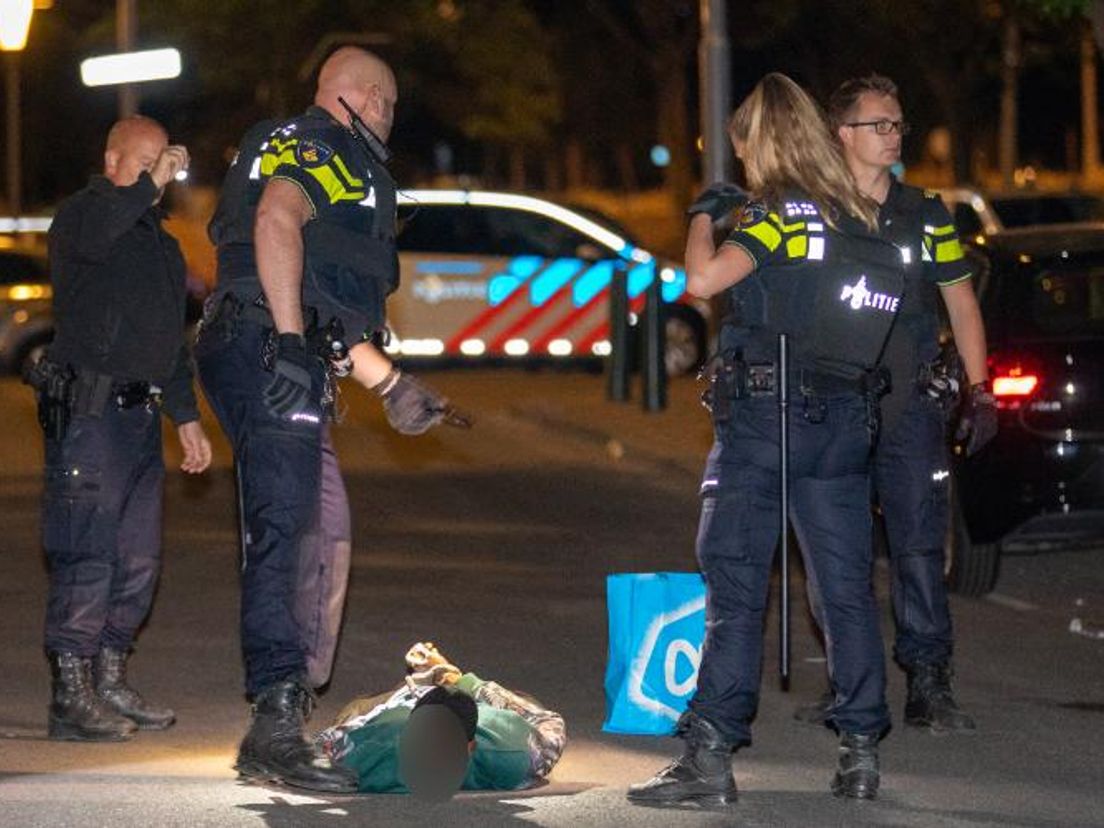 De aanhouding van de verdachte. Foto JBMedia