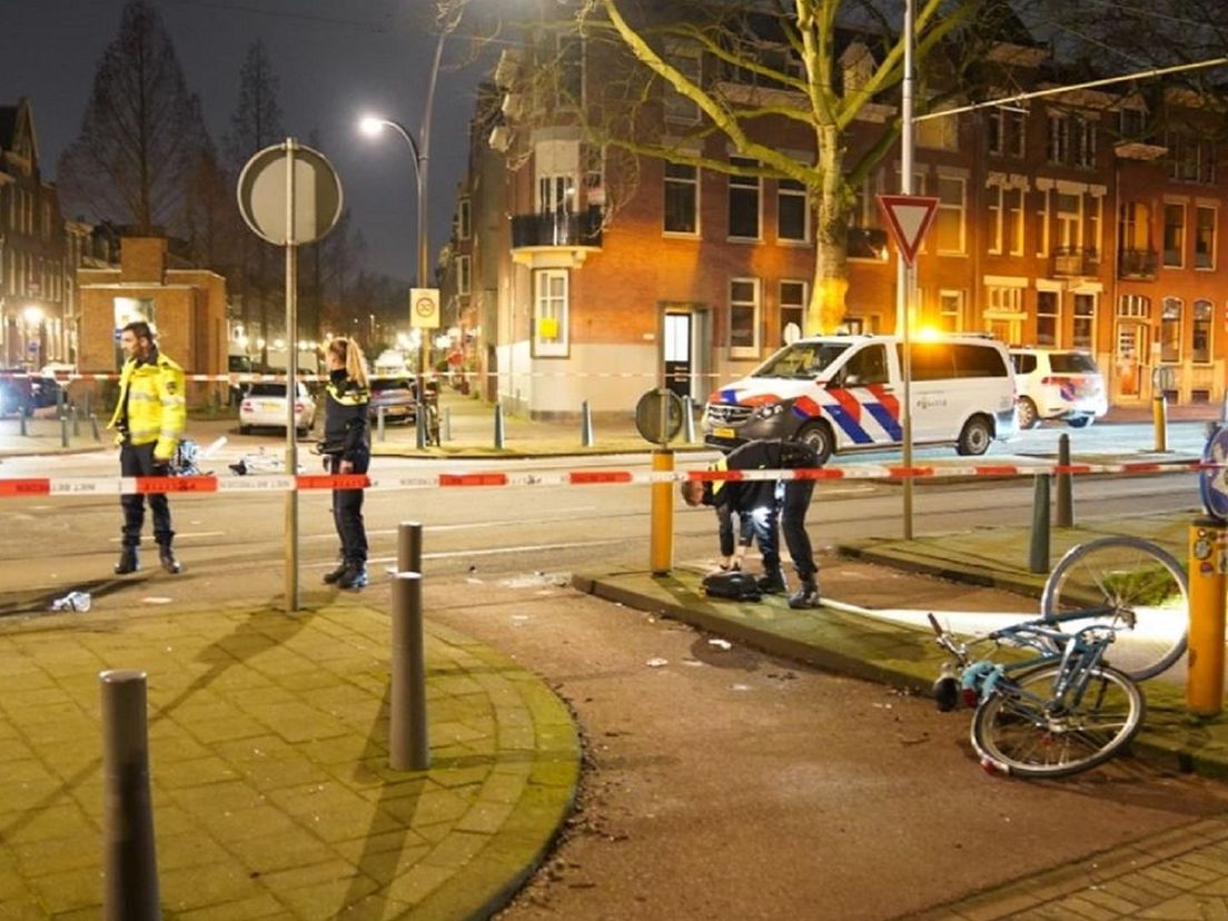 De plek van de aanrijding in januari 2020