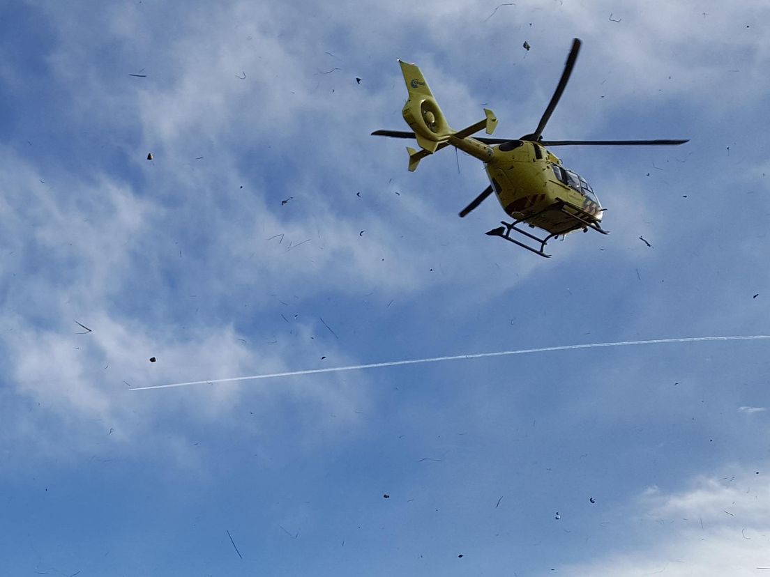 Traumahelikopter in actie bij Oude-Tonge
