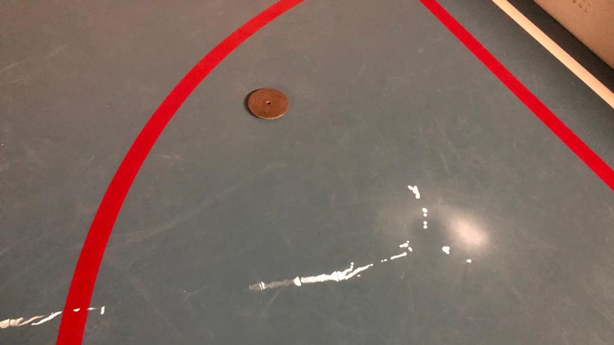 Vandalen bekladden vloer gymzaal met witte verf in Lottum