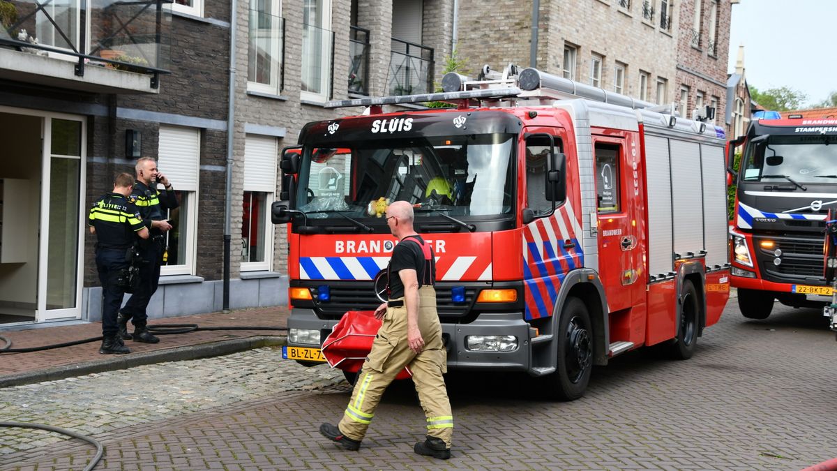 Brand in appartementencomplex in Aardenburg