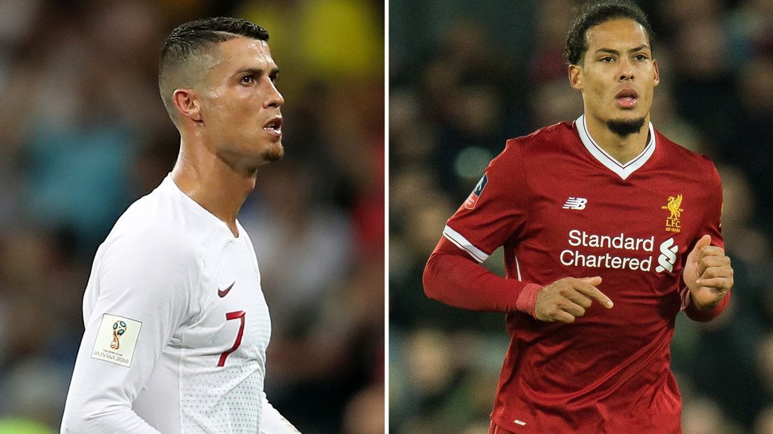 Cristiano Ronaldo en Virgil van Dijk