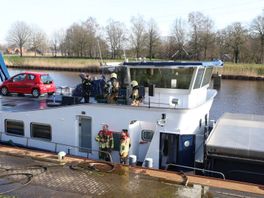 112 Nieuws: Brand in schip op Twentekanaal