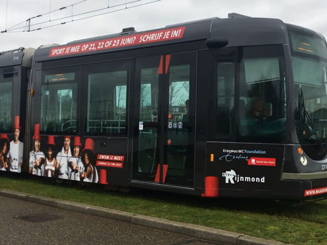 Rotterdamse tram voor Maak Kanker Kansloos