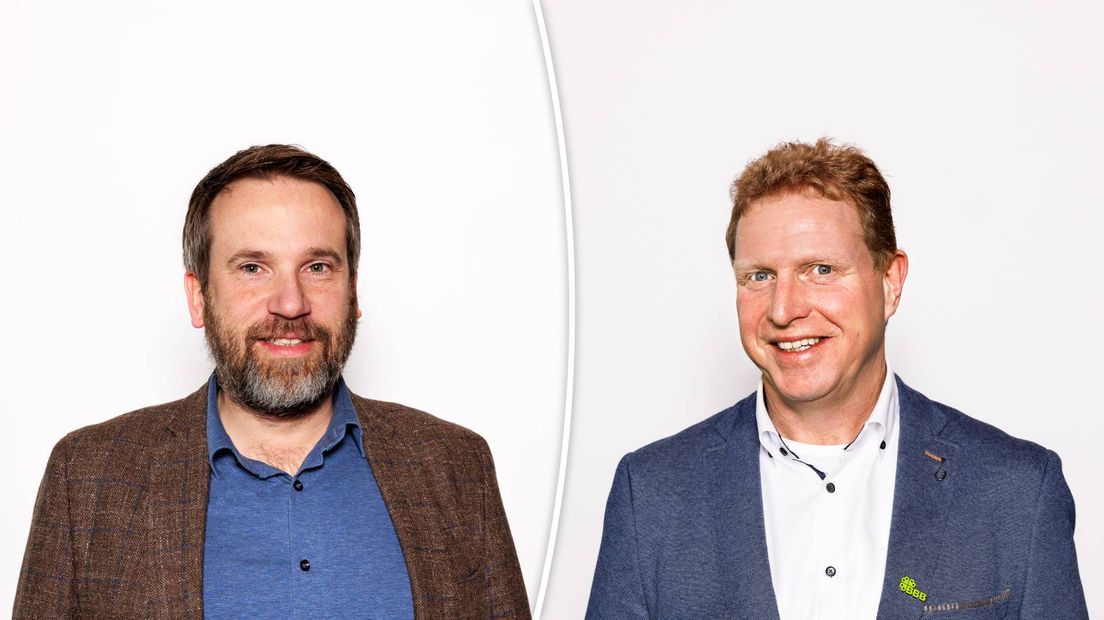 Adam Bakker (links) en Jos Rosendaal stapten uit de BBB-fractie.