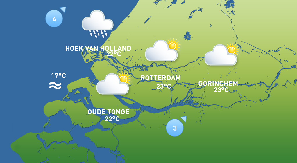 Het weer van woensdag 17 juni.