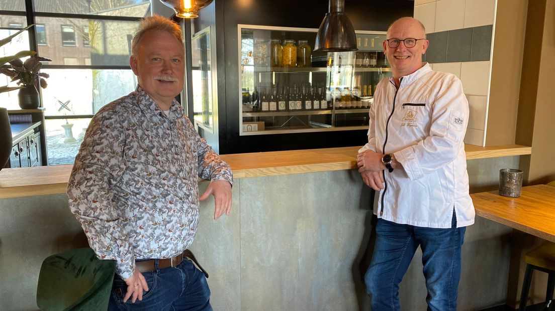 Eigenaar Willem Bokhove en chef-kok Jelle Wagenaar van Het Seminar
