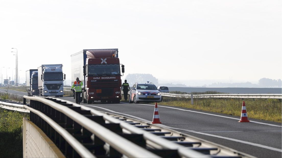 Ongeluk op N50 bij Kampen-Zuid