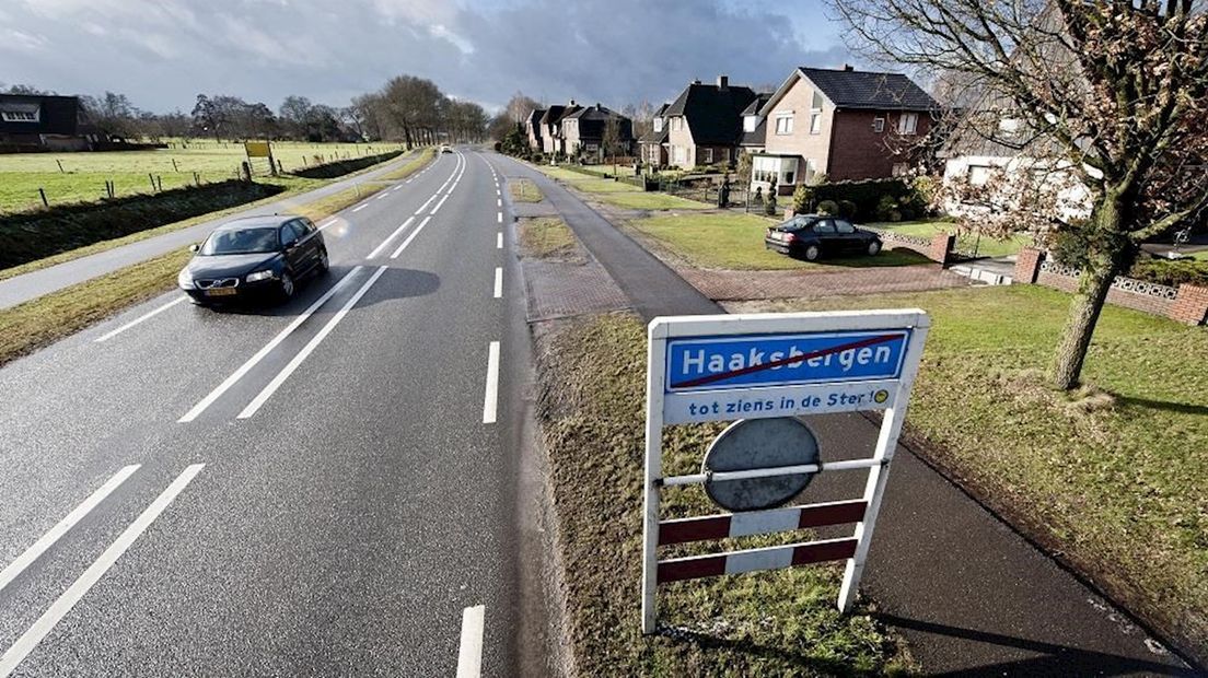 De N18 vanuit Haaksbergen richting Eibergen