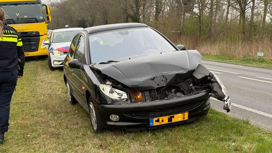 Kop-staartbotsing bij Raalte. Kop-staartbotsing bij Raalte.