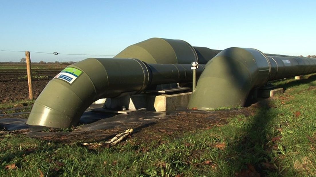 Transportleiding voor afvalwater van Schoonebeek naar Rossum in Twente