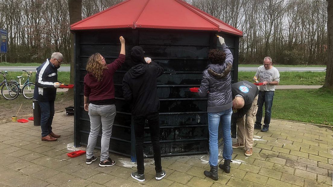 De JongerenOntmoetingsPlek in Woudenberg kreeg een verfje.