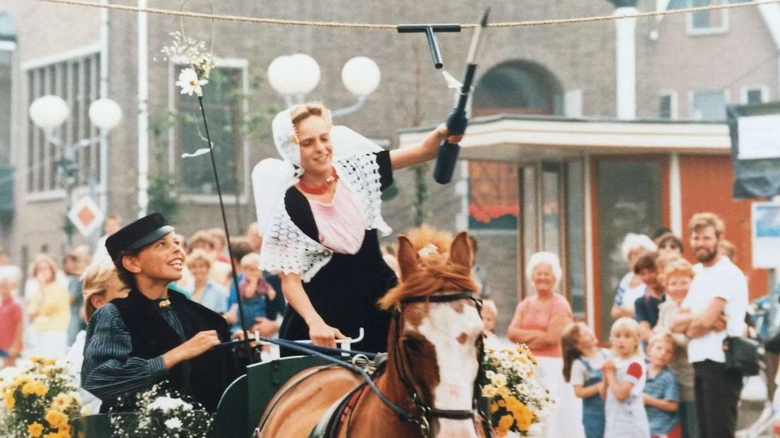 Hans Peter Minderhoud als jonge jongen bij het sjezen rijden