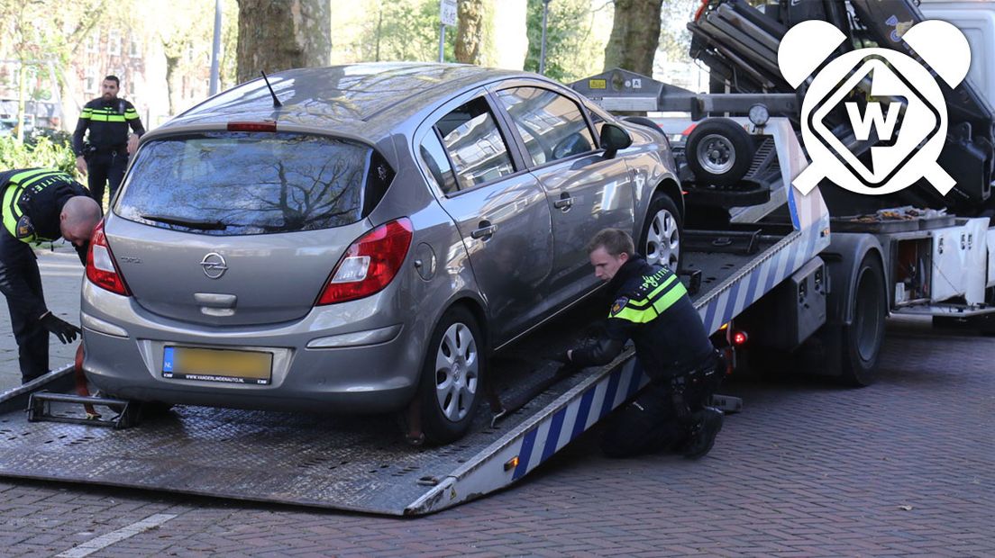 De vluchtauto van de schutters in Zoetermeer 