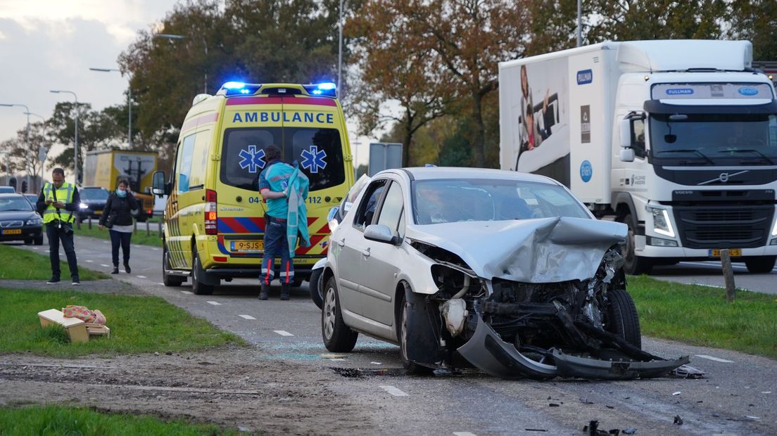 Aanrijding op de N340 in Oudleusen