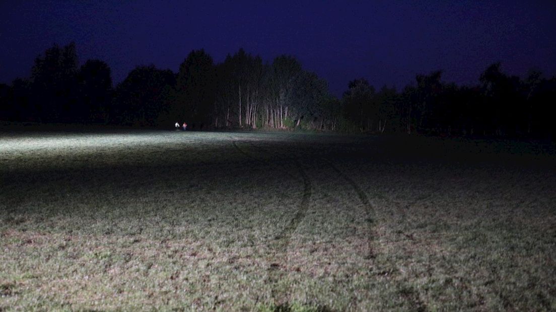 Auto in de sloot bij Haarle