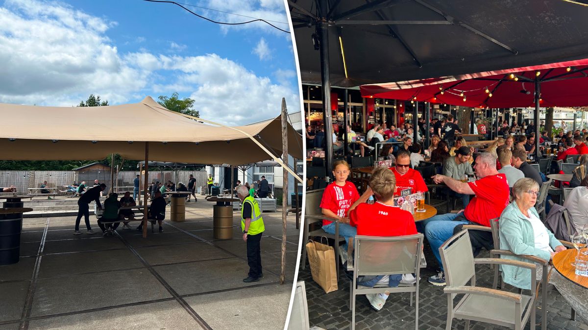 LIVE | Rustig bij fanzone in Enschede, Twentefans genieten op Oude Markt