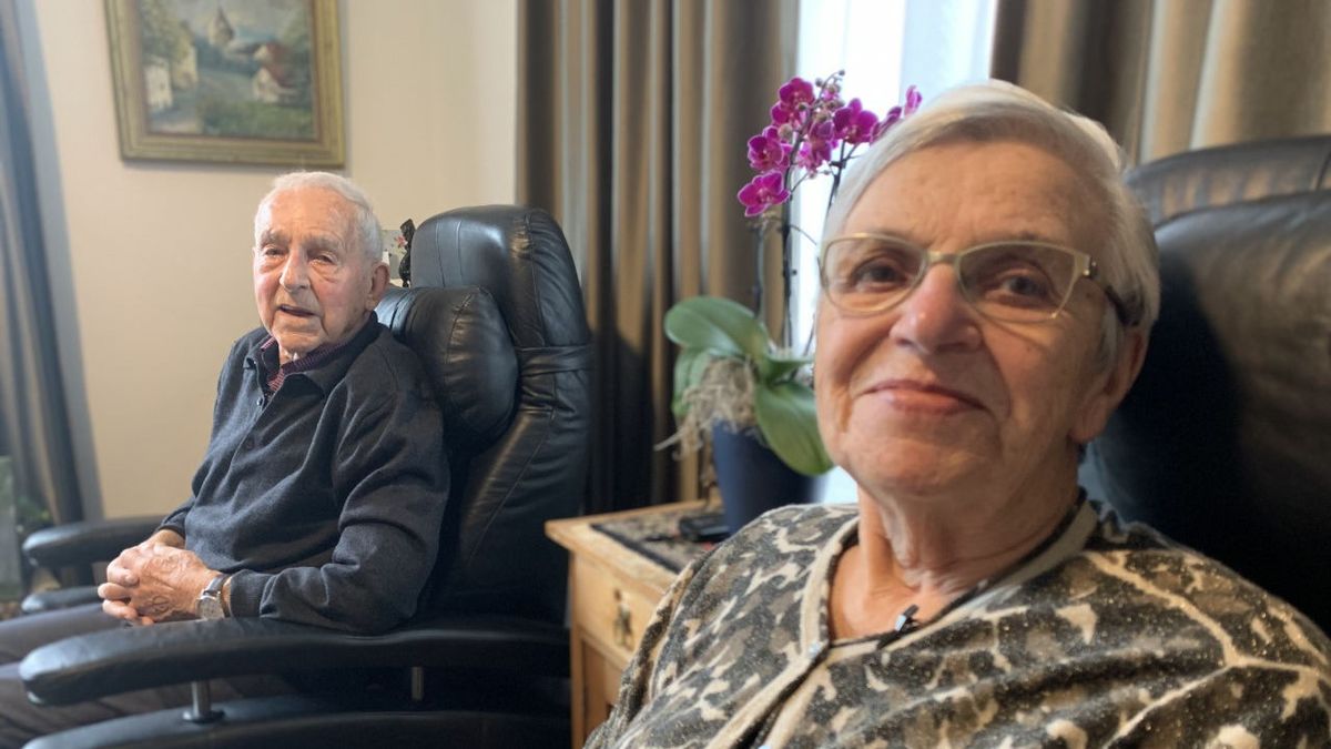 Net op tijd samen om briljanten huwelijk te vieren