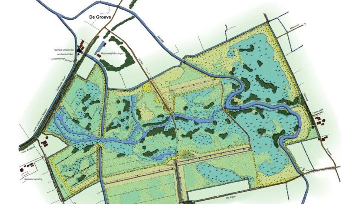 Natuurgebied Tusschenwater onder water gezet