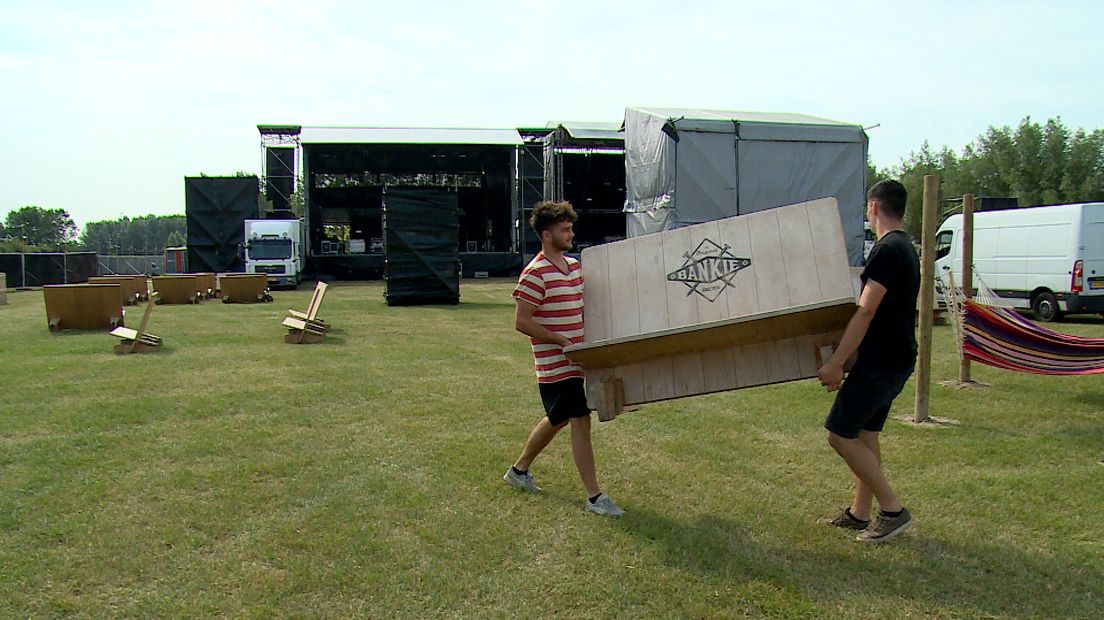 Een festival opbouwen met dit weer: 'Dat is zweten'